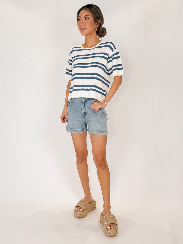 Z Supply Prado Stripe Sweater Tee