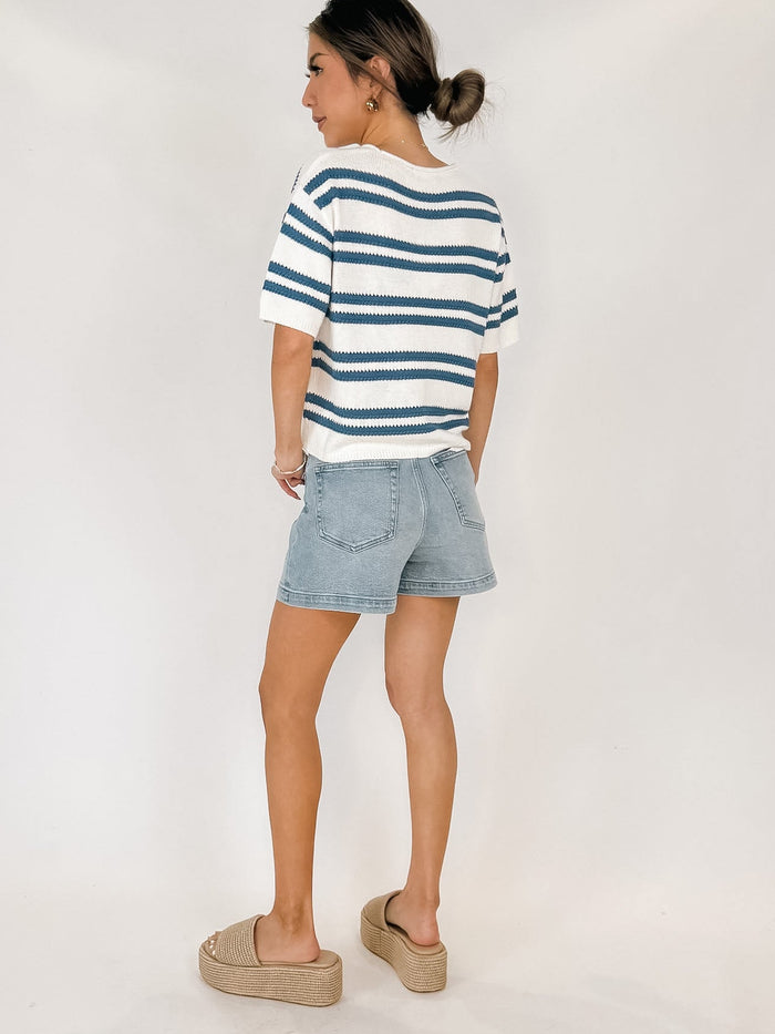 Z Supply Prado Stripe Sweater Tee