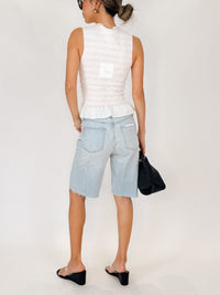 Pistola Nolan Relaxed Straight Cut Off Jean