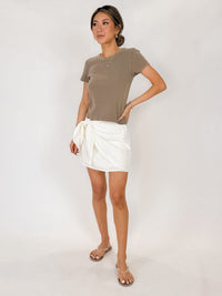 Z Supply Lorna Linen Mini Skirt