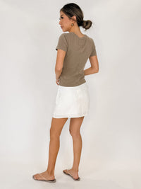 Z Supply Lorna Linen Mini Skirt