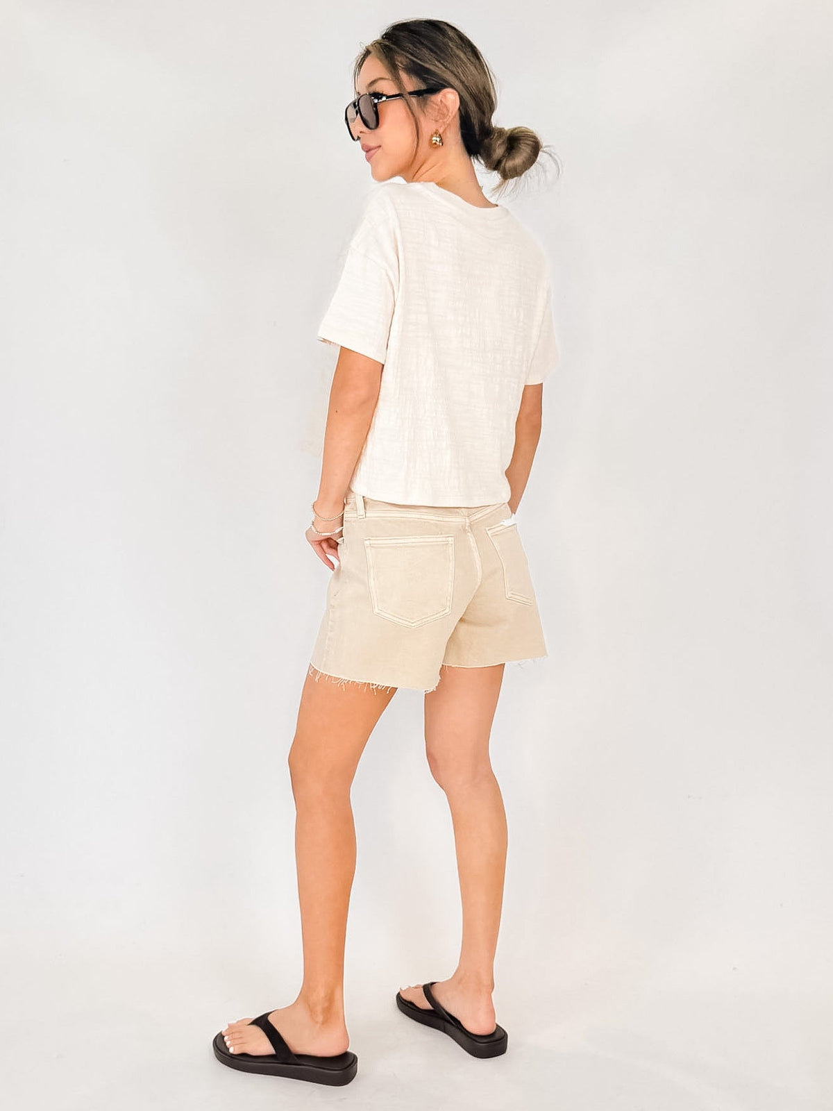 Z Supply Sway Textured Cropped Tee