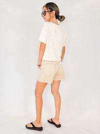 Z Supply Sway Textured Cropped Tee