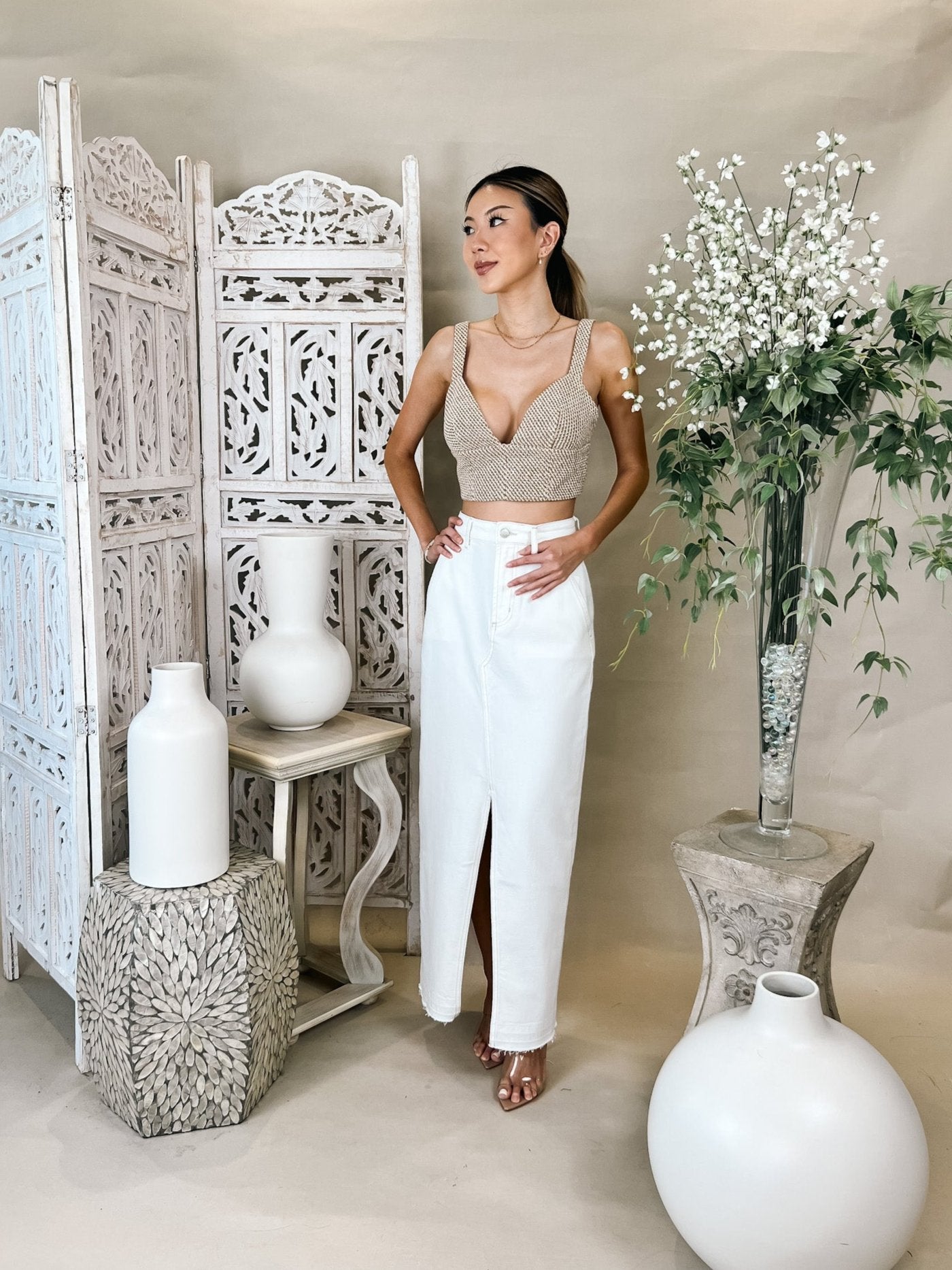 L'Agence Castalia Knit Bra Top – Mikinola