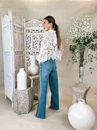 L'Agence Tiana H/R Wide Leg Jean