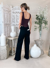 L'Agence Saga Square Neck Knit Corset