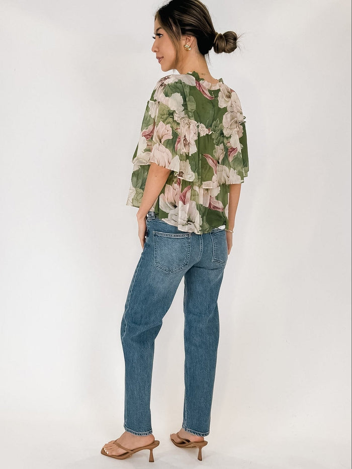 Pistola Aleks High Rise Straight Leg Crop