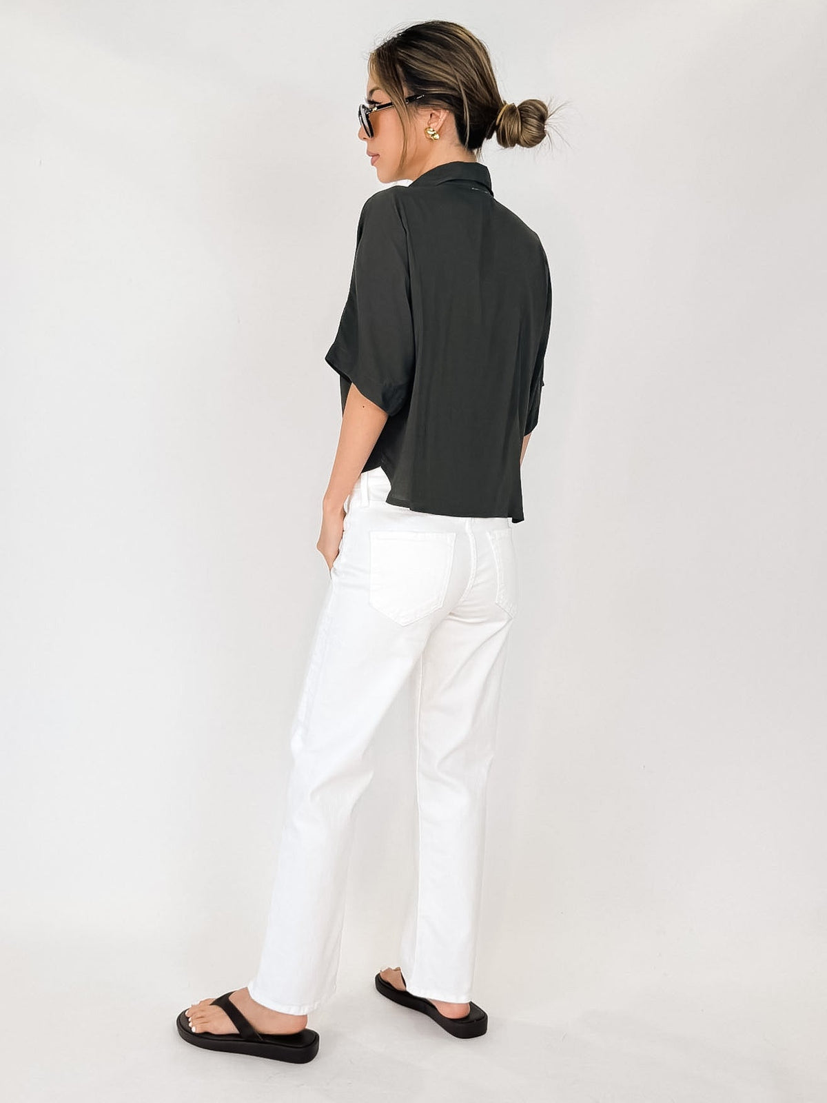 MAI Dylan Crop Button Down