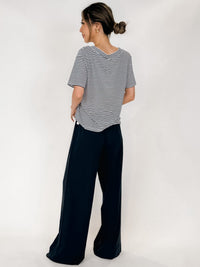 Splendid Kacey Stripe V Neck Tee