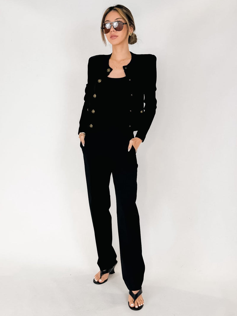 L'Agence Patsy Crop Crew Cardi