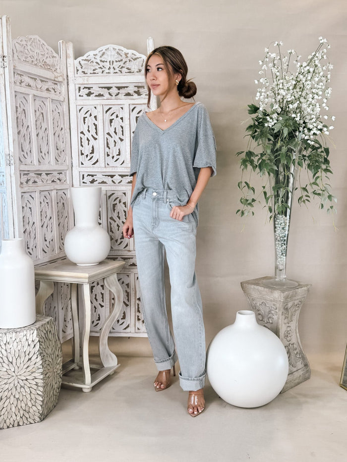 Free People Nina V-Neck Tee