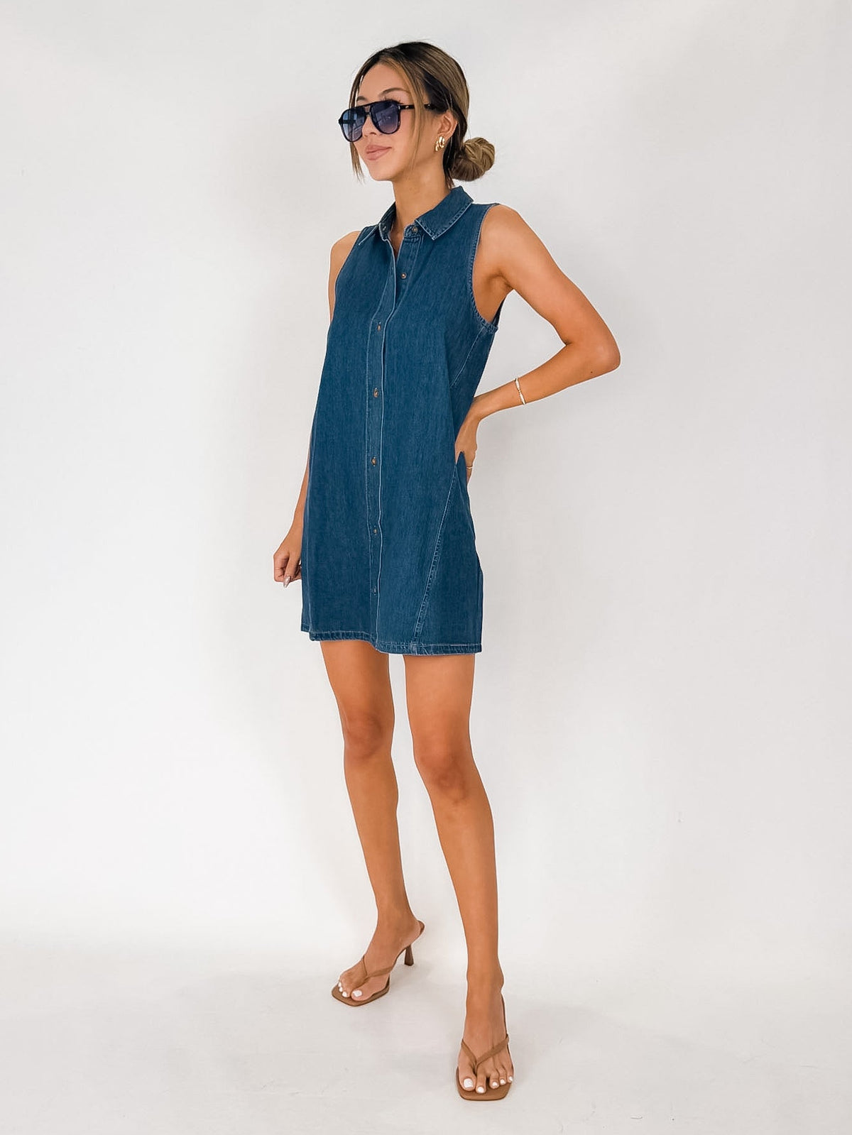 Z Supply New Day Denim Mini Dress