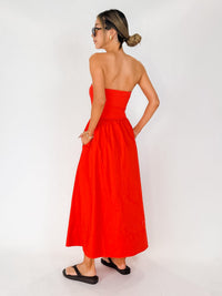 Z Supply Sunsought Strapless Midi Dress