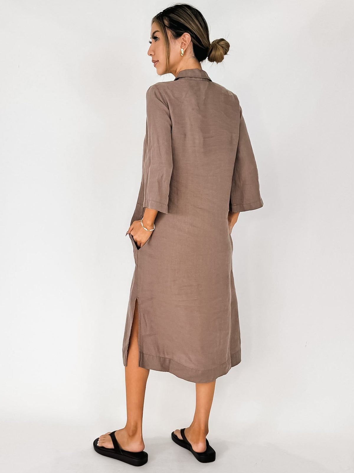 Michael Stars Briony Midi Shirt Dress