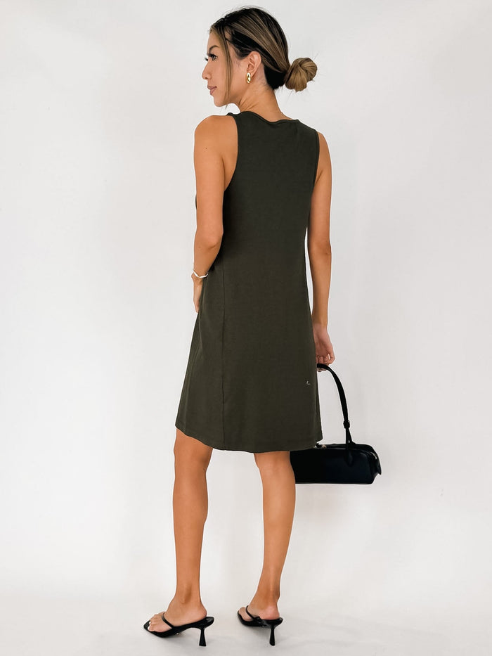 Michael Stars Camilla Mini Scoop Neck Tank Dress
