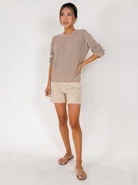 Michael Stars Sara L/S Mesh Stitch Pullover