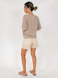 Michael Stars Sara L/S Mesh Stitch Pullover