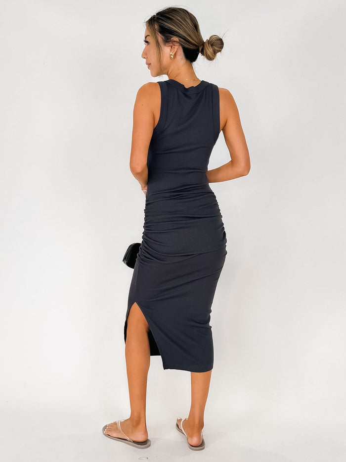 Michael Stars Wren Ruched Midi Dress