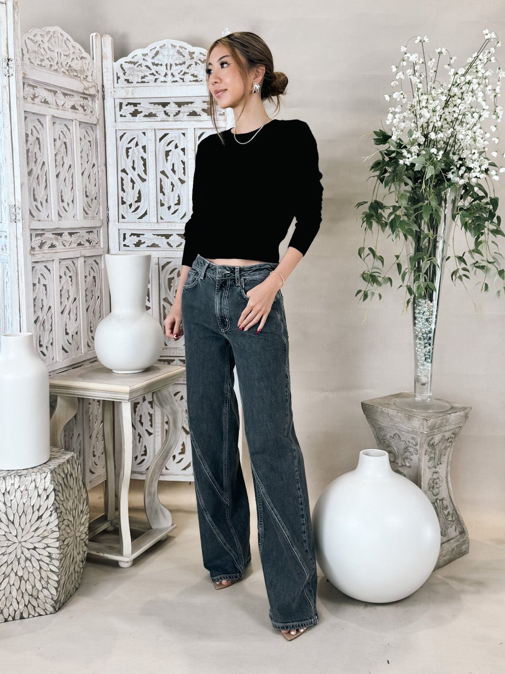 Rails Getty Twist Seam Wide Leg Jean