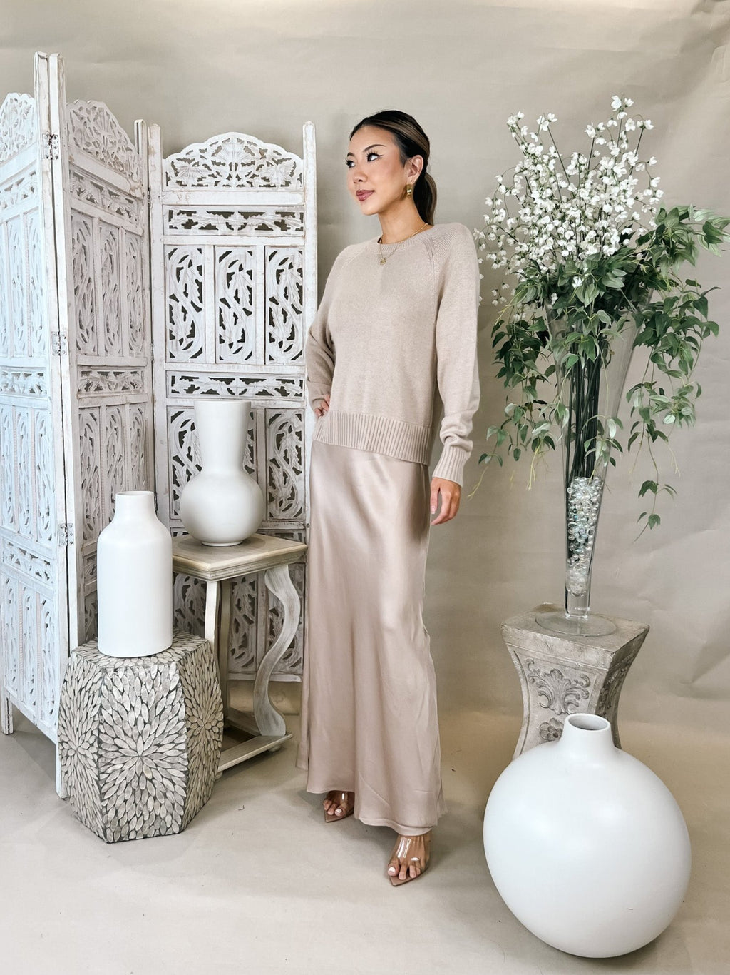 helene maxi dress ASTR Helene Mixed Media Dress – Mikinola