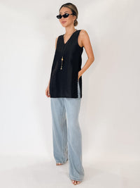 Chan Luu Exaggerated Dupioni Tank