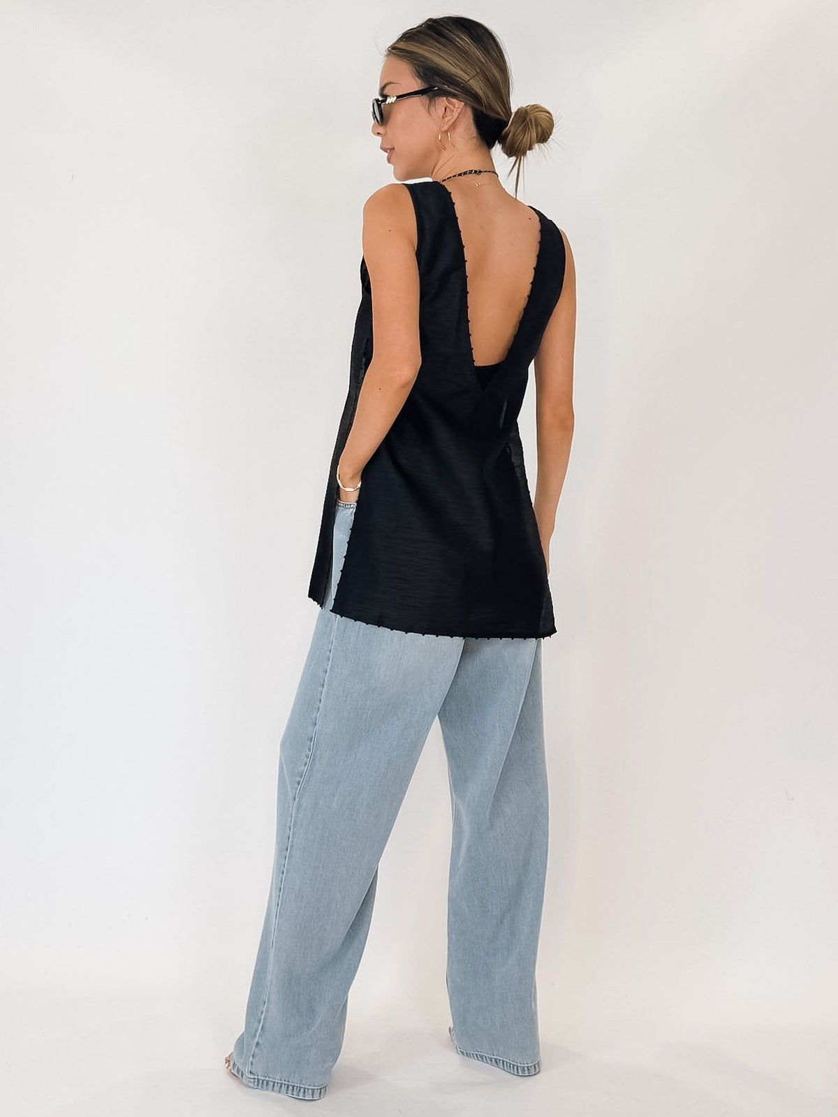 Chan Luu Exaggerated Dupioni Tank