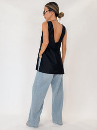 Chan Luu Exaggerated Dupioni Tank