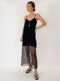 Chan Luu Dupioni Mesh Dress