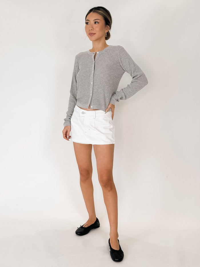 perfectwhitetee Pointelle L/S Cardigan