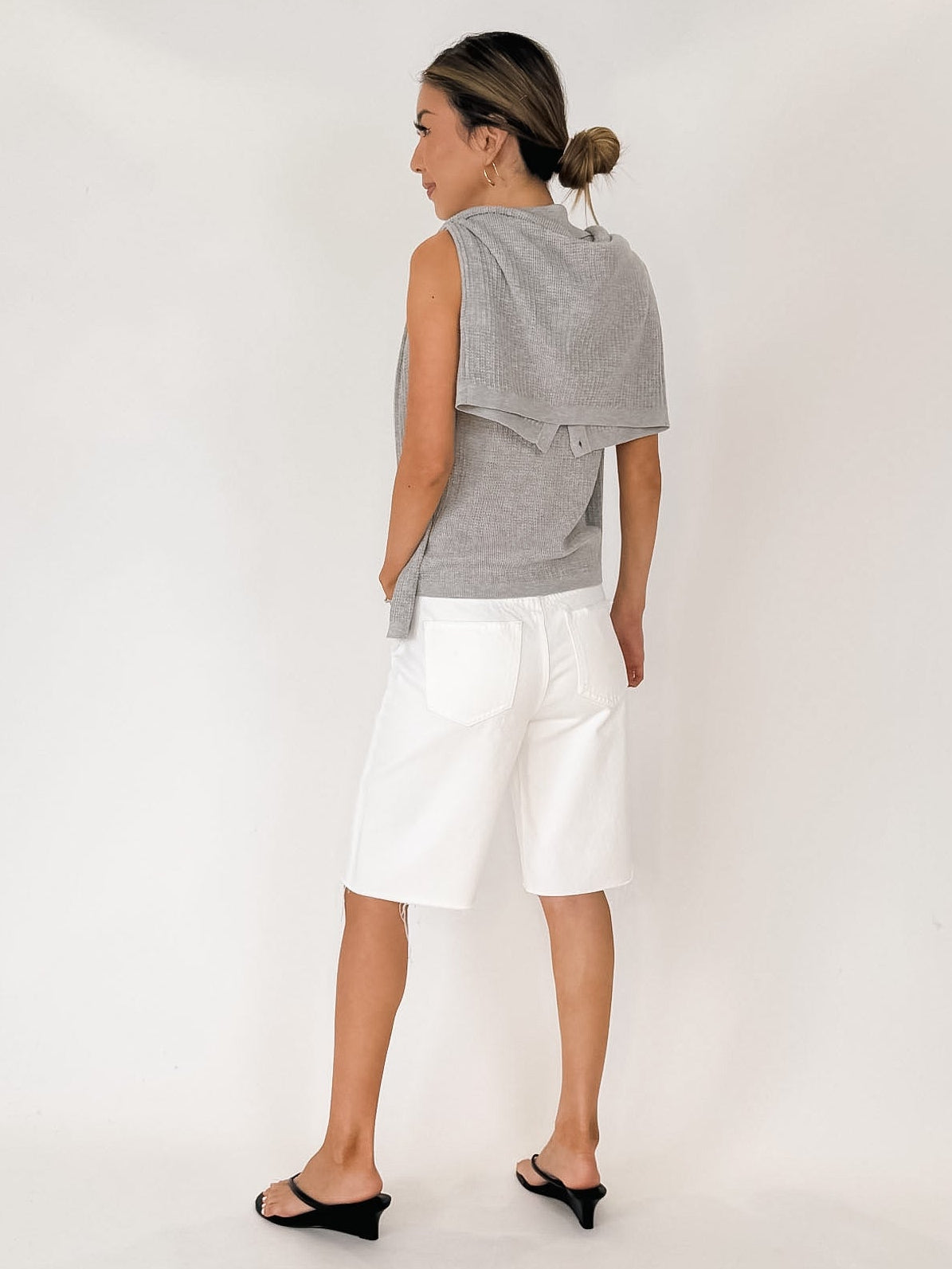 perfectwhitetee Fran Pointelle S/L Polo Top