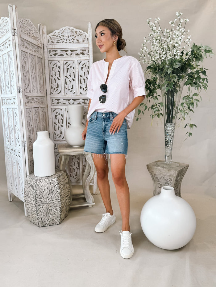 Pistola Kennedy Relaxed Mid Rise Cut Off Short