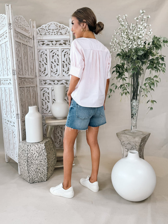 Pistola Kennedy Relaxed Mid Rise Cut Off Short