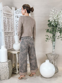 Z Supply Marli Denim Leopard Pant