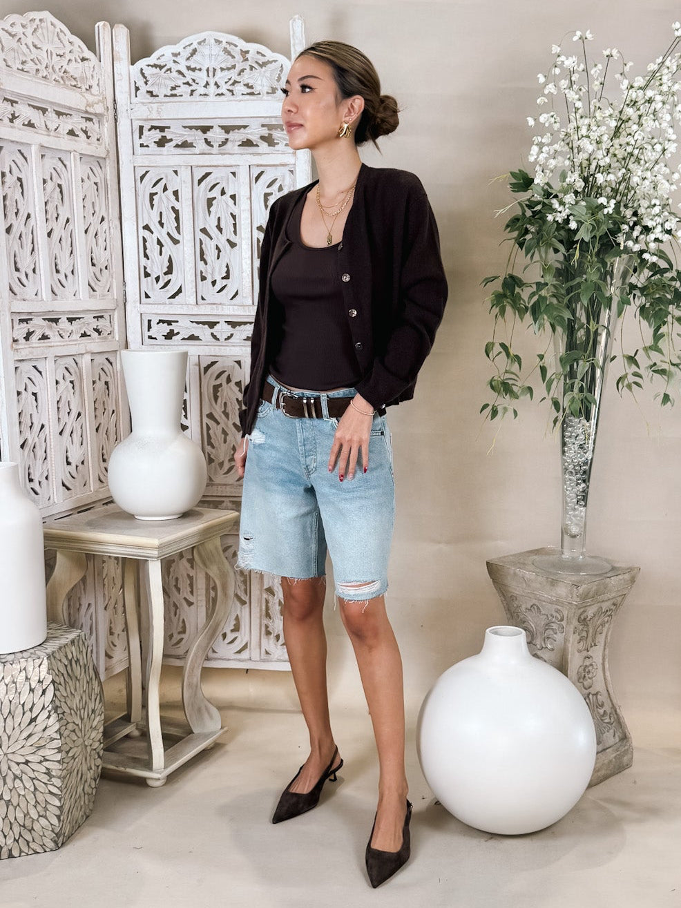 L'Agence Adira Scoop Neck Tank