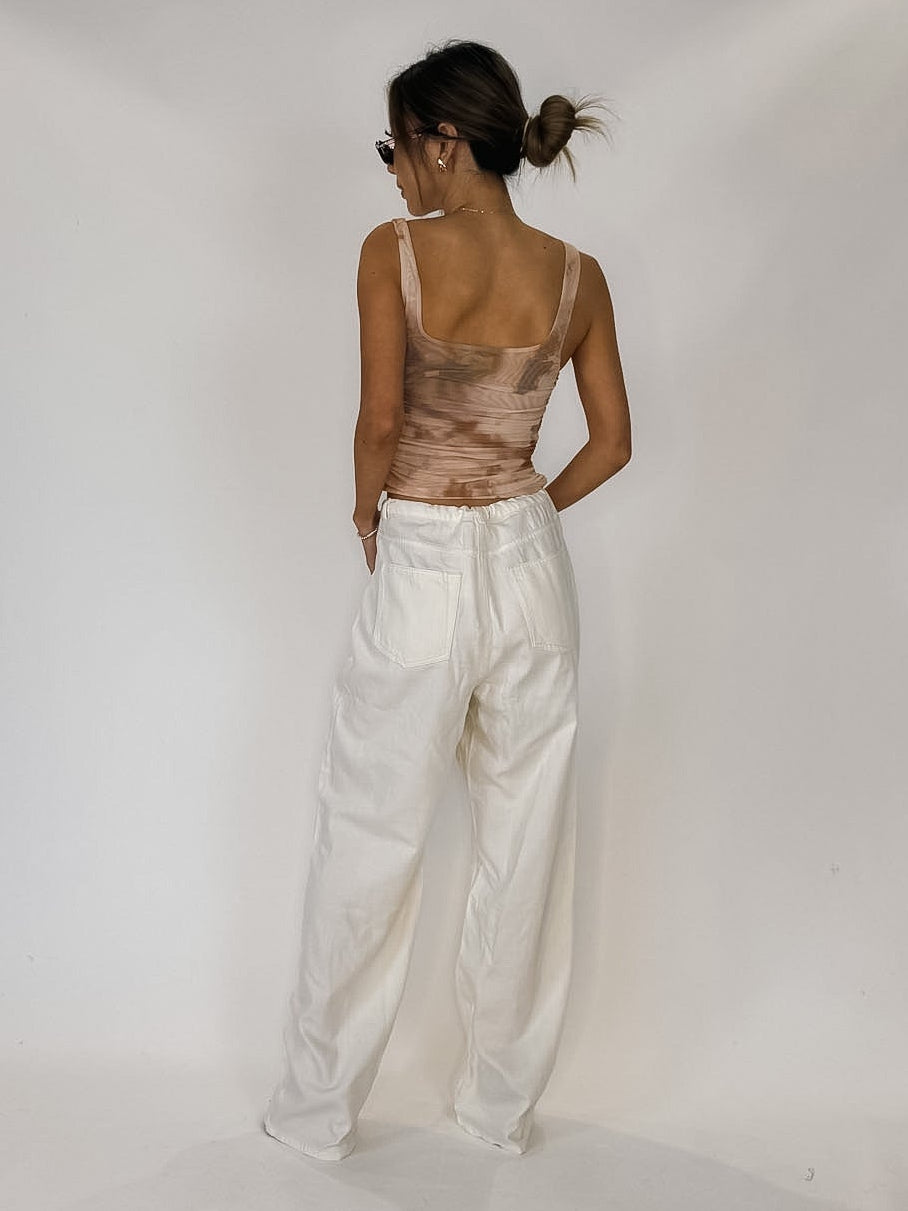 L'Agence Rasha Shirred Tank – Mikinola