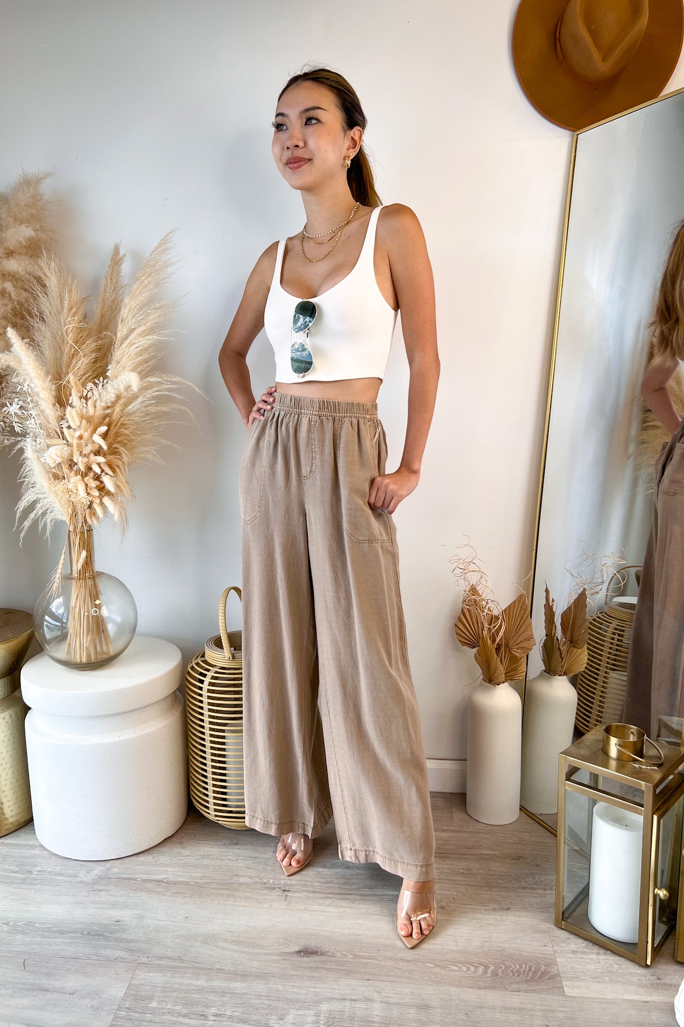 Angie wide leg clearance pants