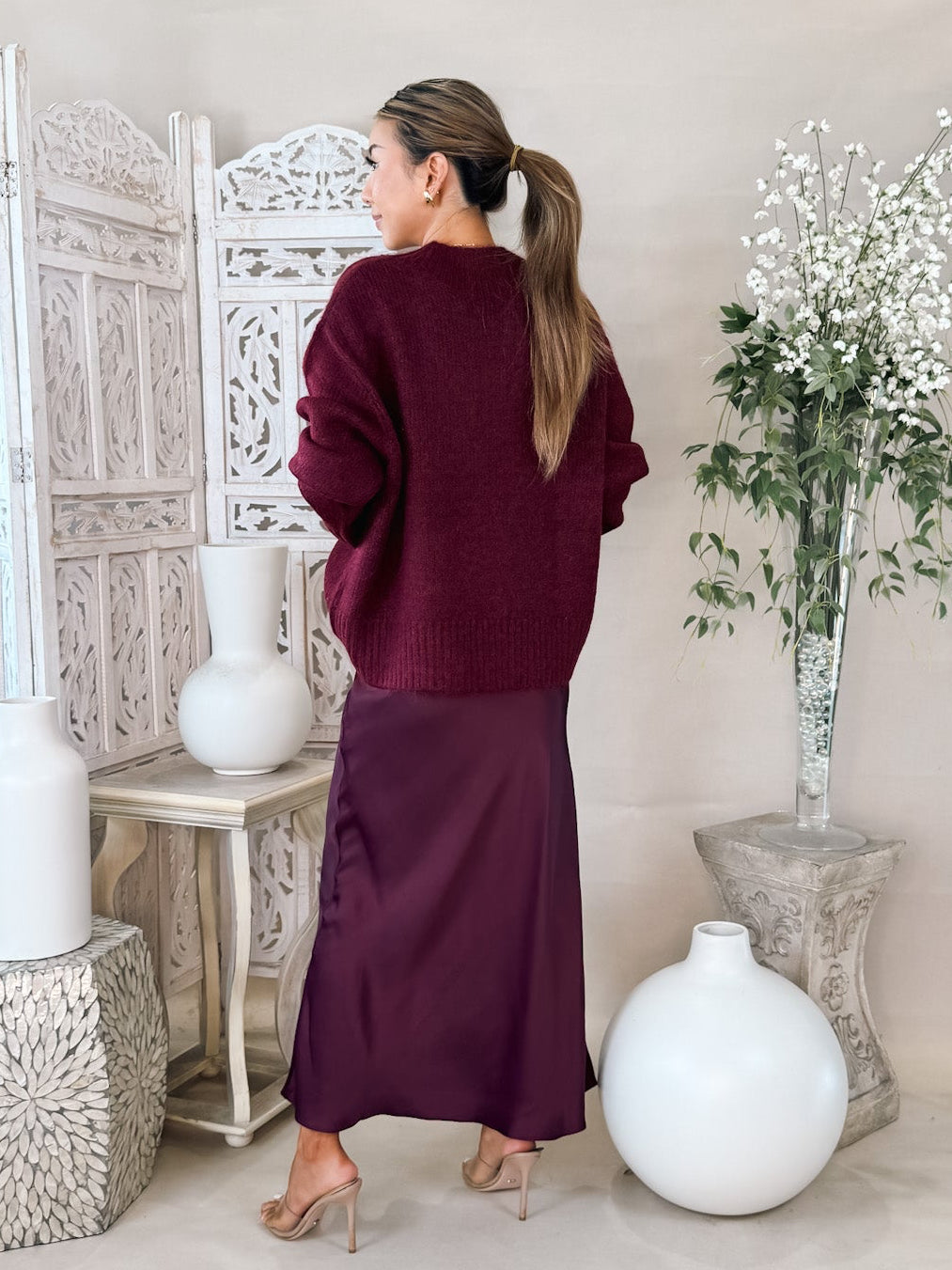 Pistola Talia Chunky V-Neck L/S Sweater