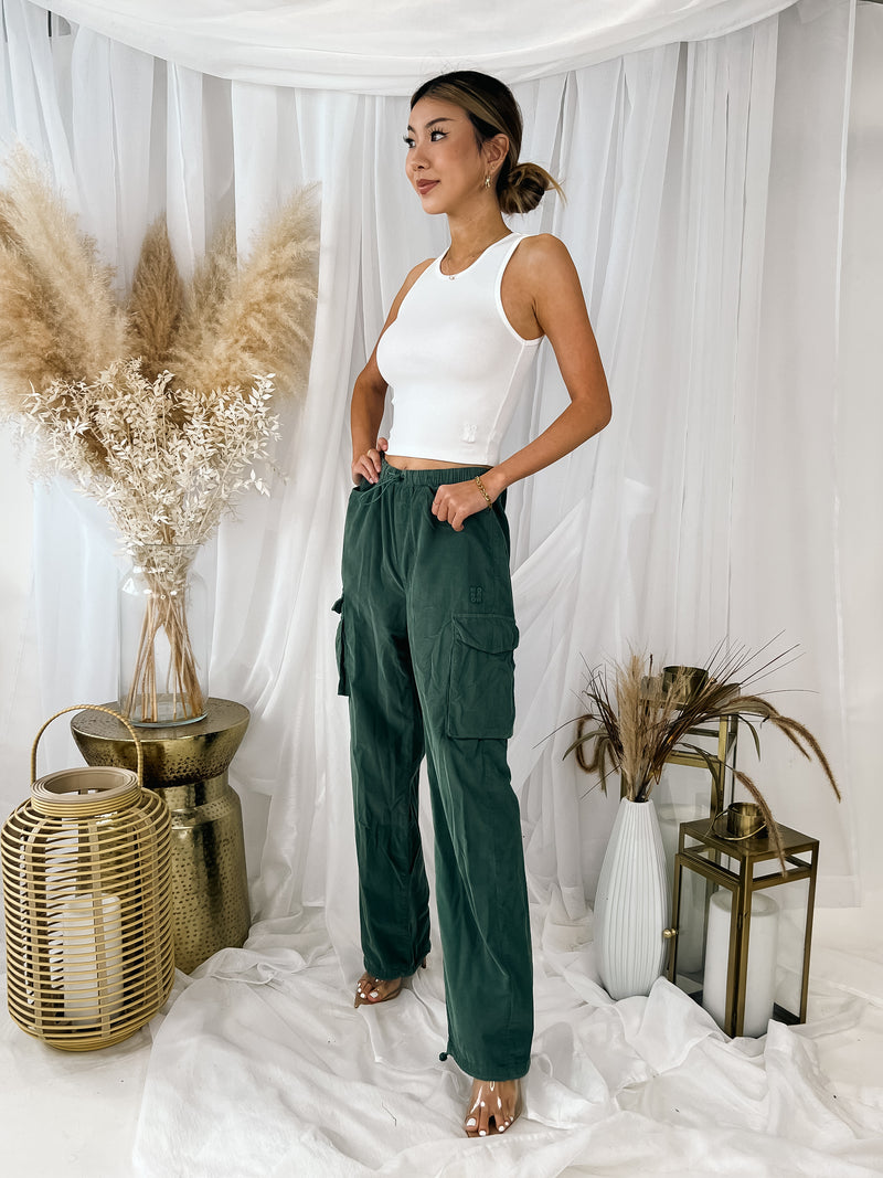 Monrow Mini Corduroy Parachute Pants