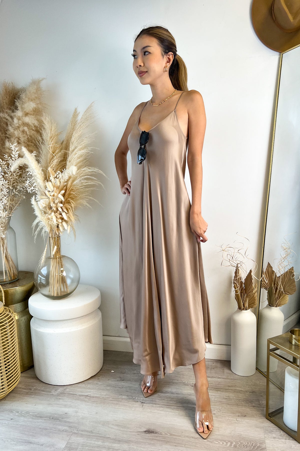Trapeze dress maxi Clearance