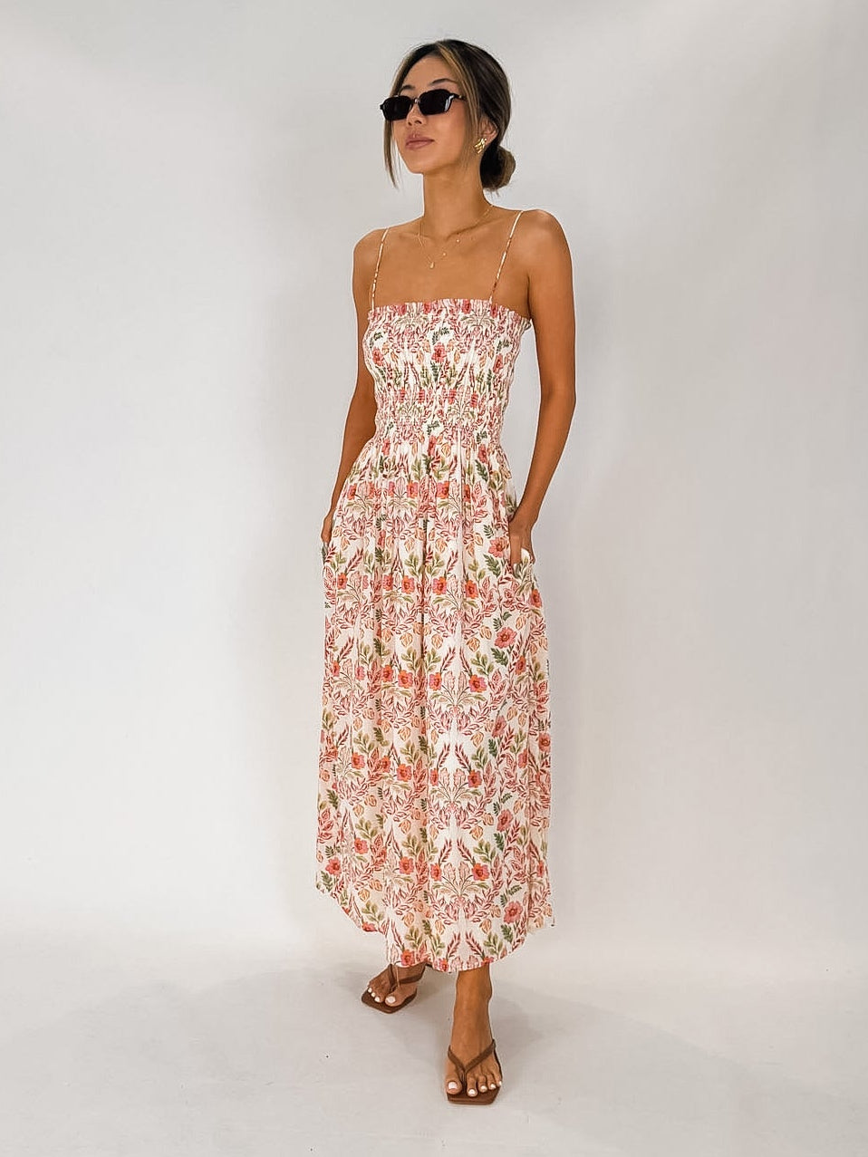 Z Supply Cornelia Ami Floral Midi Dress