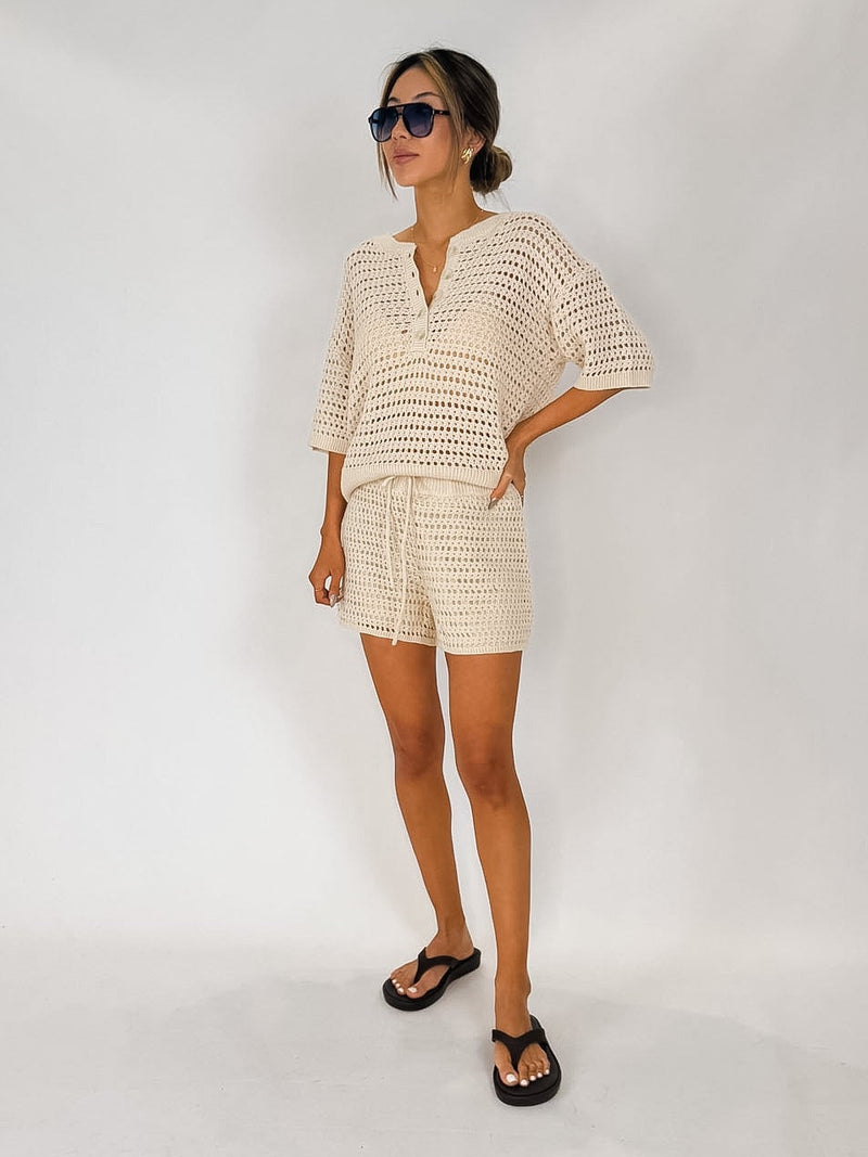 Z Supply Kylo Henley Crochet Top