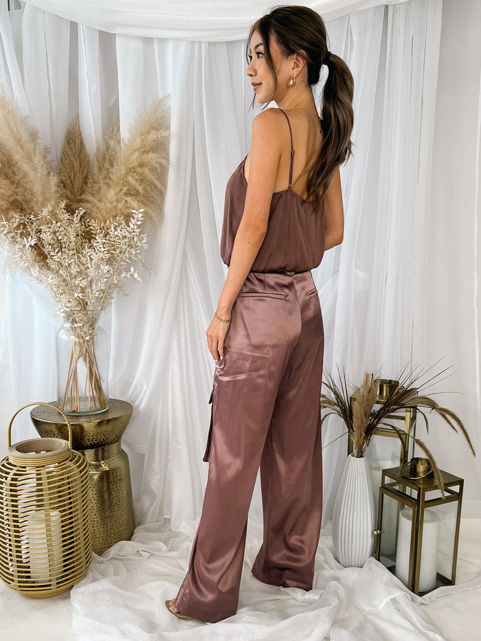 RESET by Jane Satin Cargo Pants