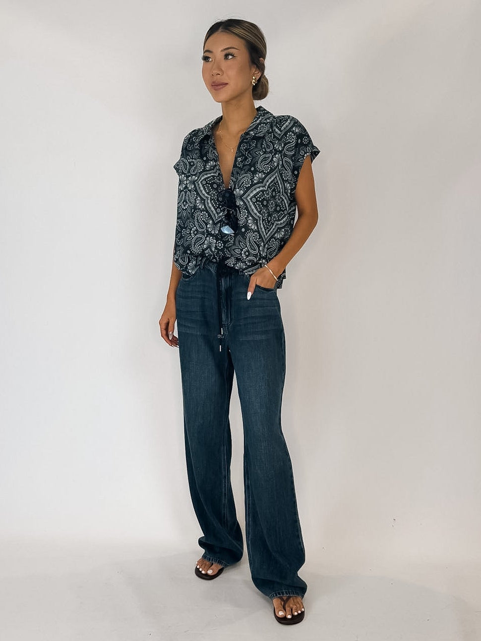 Michael Stars Liliane S/S Button Up