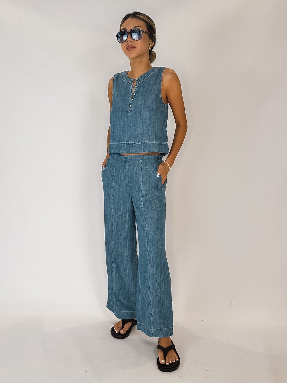 Bella Dahl S/L Placket Pullover