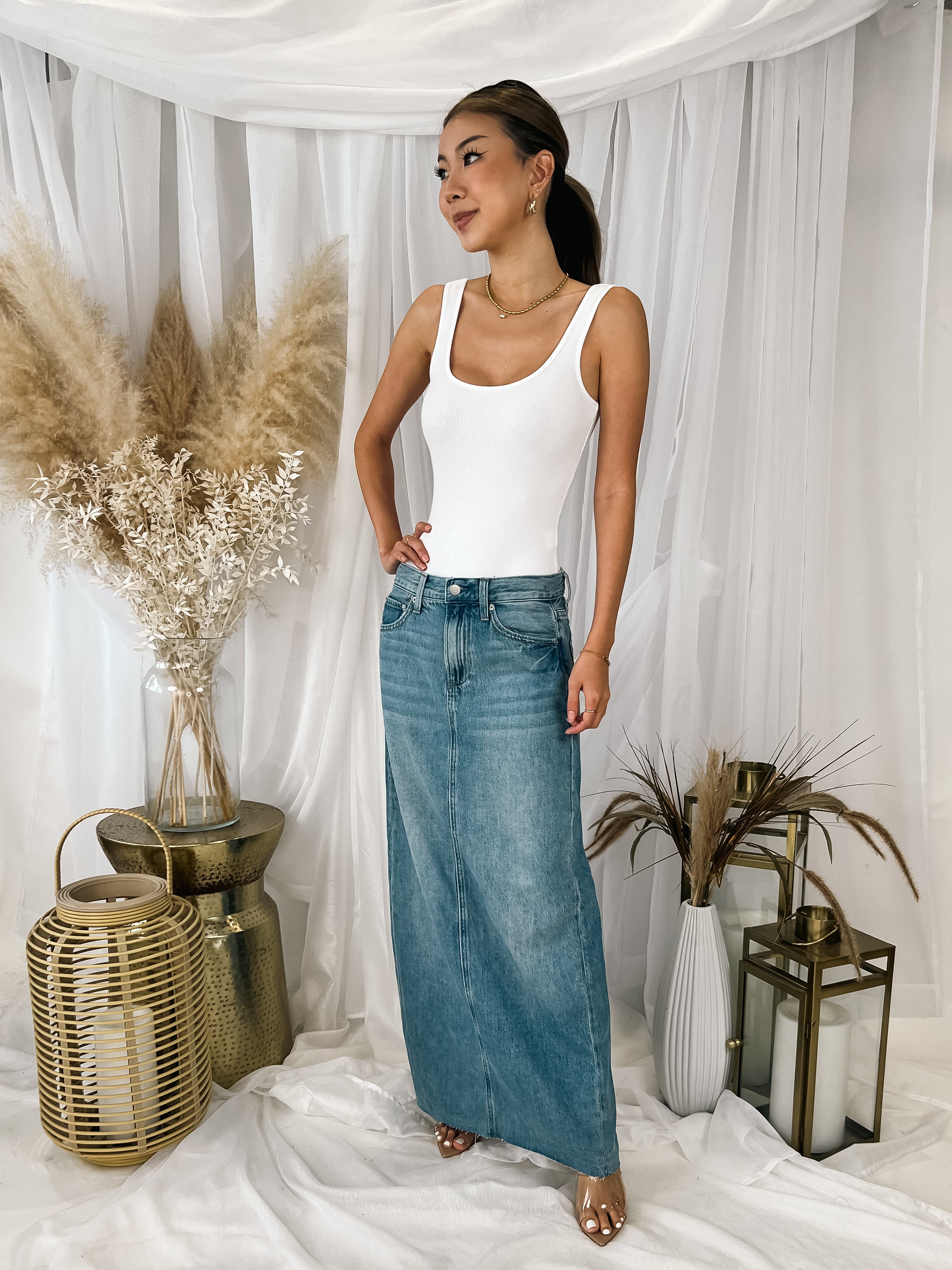 Pistola Raye Low Slung Maxi Skirt – Mikinola