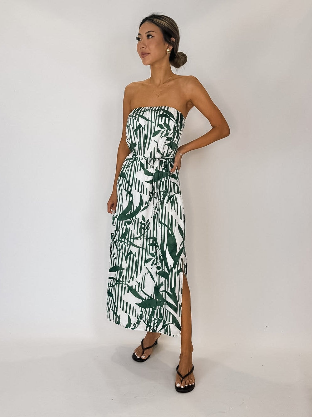 Bella Dahl Flowy Strapless Midi Dress