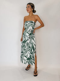 Bella Dahl Flowy Strapless Midi Dress