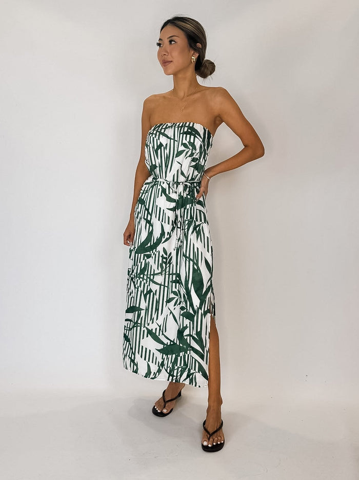 Bella Dahl Flowy Strapless Midi Dress