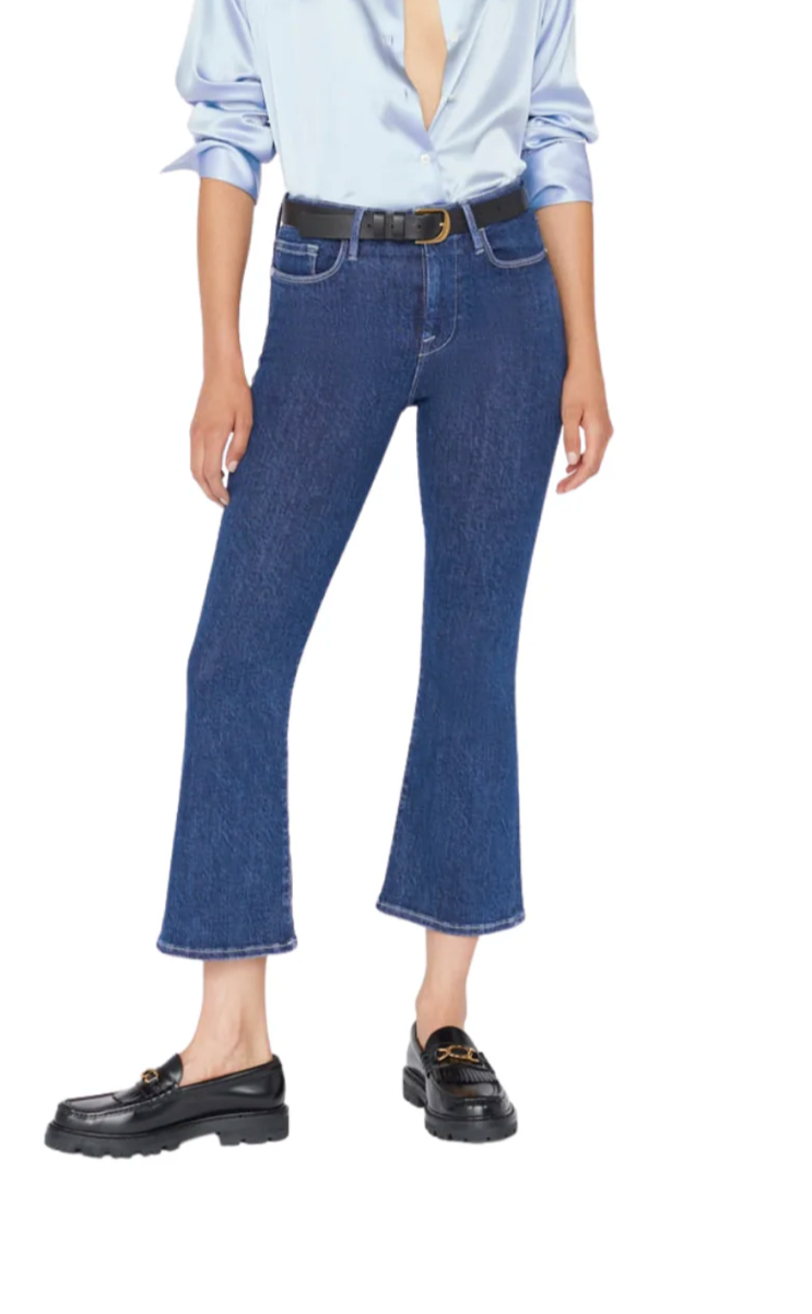 Frame Le One Crop Mini Boot Jean