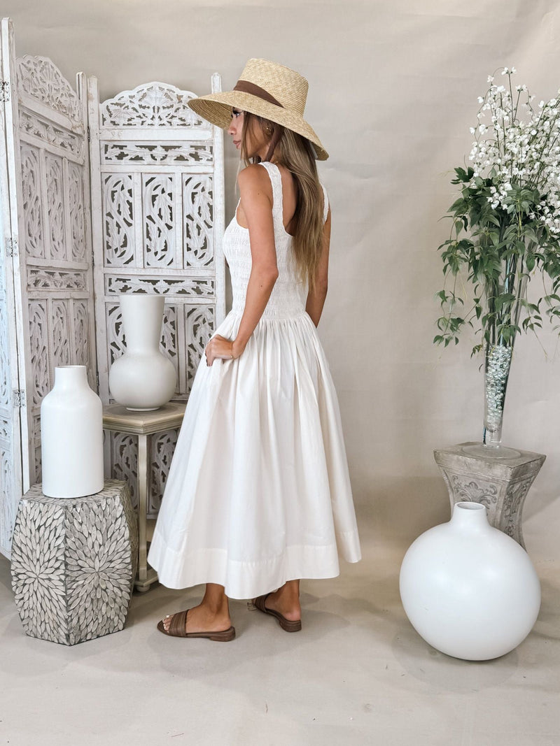 Pistola Alessia Smocked Drop Waist Dress